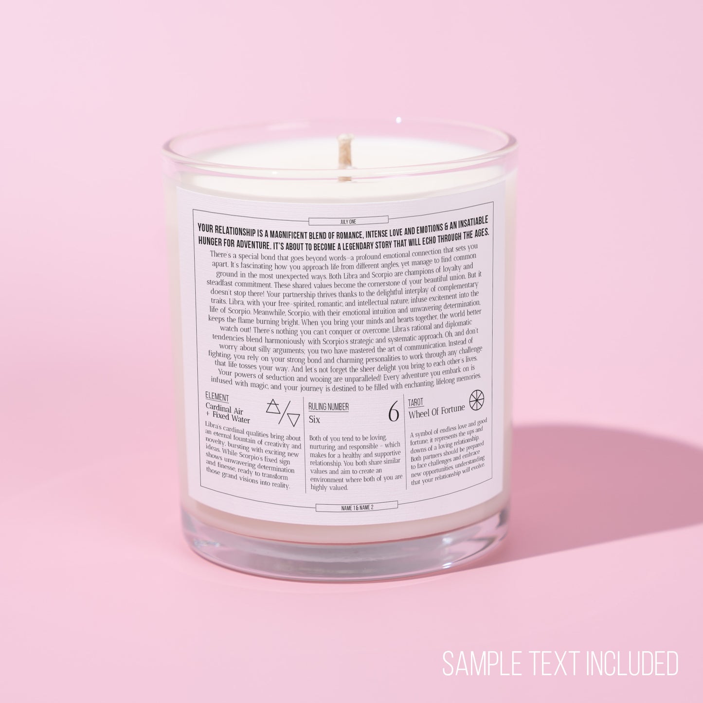 Aries and Cancer Compatibility Candle