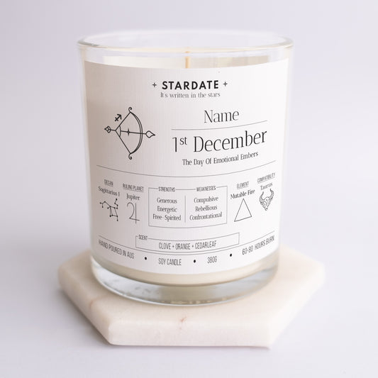 Sagittarius Zodiac Candle
