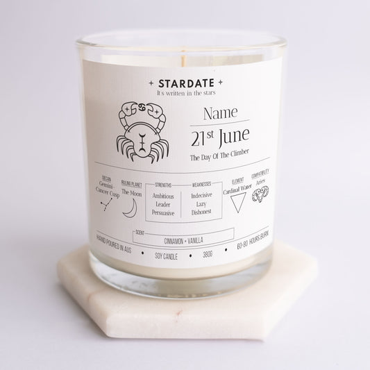Cancer Zodiac Candle